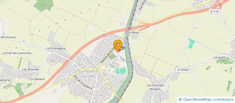 localisation de l'entreprise ASSOCIATION INDEPENDANTE DES PARENTS D'ELEVES DU COLLEGE MARC CHAGALL (AIPEC MARC CHAGALL)  DOMPIERRE-SUR-MER