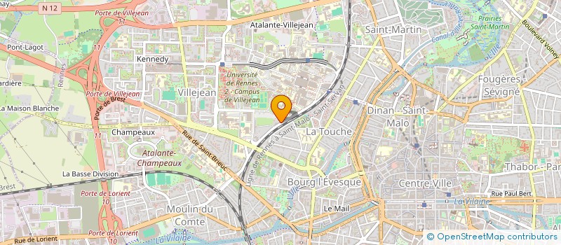 localisation de l'entreprise ASSOCIATION INDIGO YOGA  RENNES