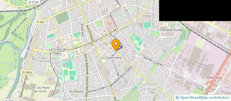 localisation de l'entreprise ASSOCIATION INFIRMIERS DE LA GUERINIERE à CAEN