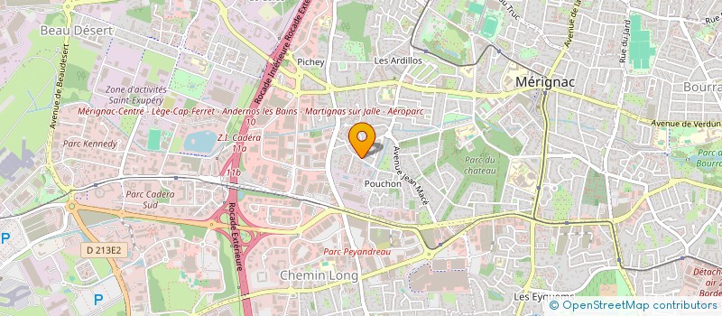 localisation de l'entreprise ASSOCIATION INFODENTAIRE à MERIGNAC