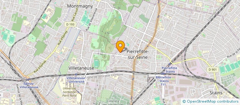 localisation de l'entreprise ASSOCIATION INFORMASTER  PIERREFITTE-SUR-SEINE