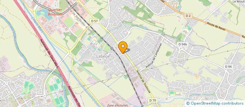 localisation de l'entreprise ASSOCIATION INFORMATIQUE DE LABEGE  LABEGE