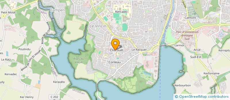 localisation de l'entreprise ASSOCIATION INFOS JEUNES 56 à VANNES