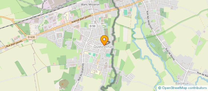 localisation de l'entreprise ASSOCIATION INFOS SERVICES  QUIEVRECHAIN