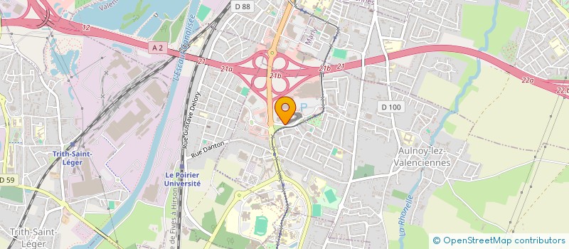 localisation de l'entreprise ASSOCIATION INGH'RAIL  AULNOY-LEZ-VALENCIENNES