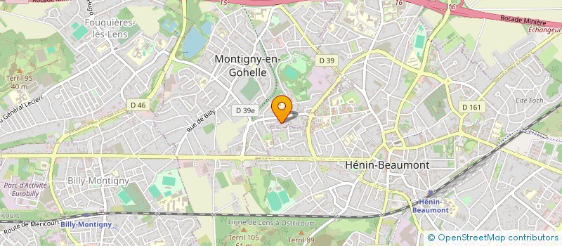 localisation de l'entreprise ASSOCIATION INITIATIVE FORMATION EMPLOI à MONTIGNY-EN-GOHELLE