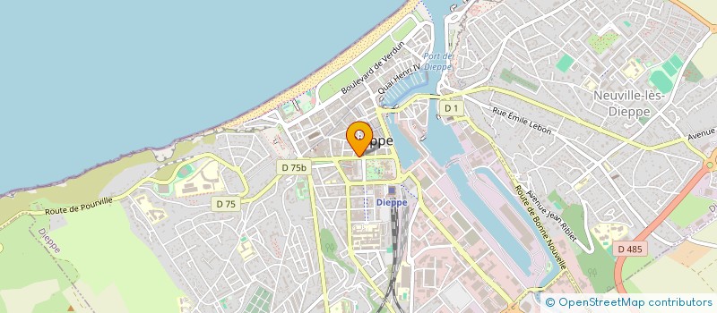 localisation de l'entreprise ASSOCIATION INITIATIVES ET EMPLOIS à DIEPPE