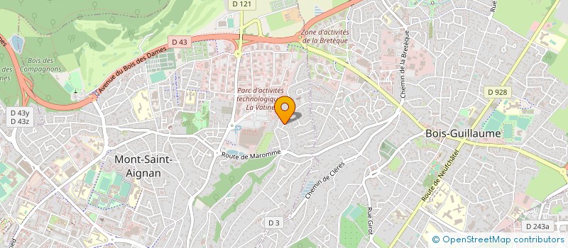 localisation de l'entreprise ASSOCIATION INNER WHEEL  MONT-SAINT-AIGNAN