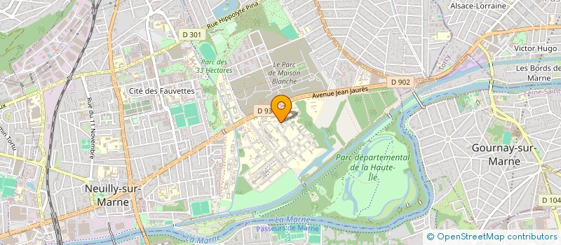 localisation de l'entreprise ASSOCIATION INNOVANTE ET SCIENTIFIQUE D'OBSERVATION ET DE RECHERCHE ( AISSOR ) à NEUILLY-SUR-MARNE