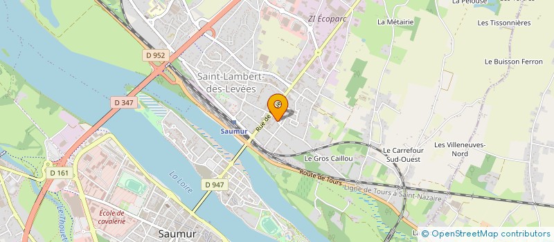 localisation de l'entreprise ASSOCIATION INSERNET  SAUMUR