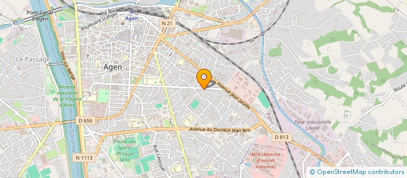 localisation de l'entreprise ASSOCIATION INSERTION REGIONALE SECOND SOUFFLE (A.I.R) à AGEN
