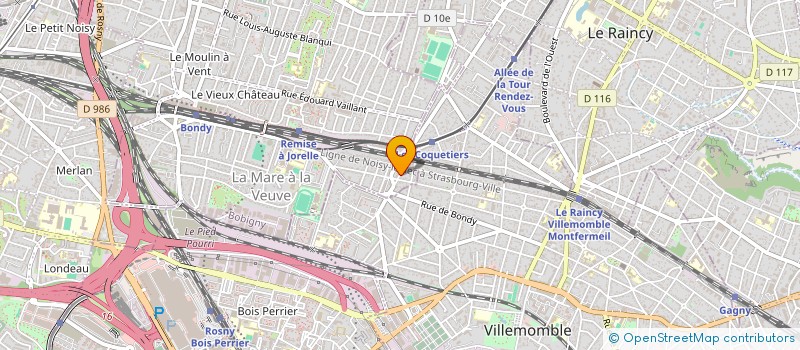 localisation de l'entreprise ASSOCIATION INSTINCT KRAV MAGA  BONDY