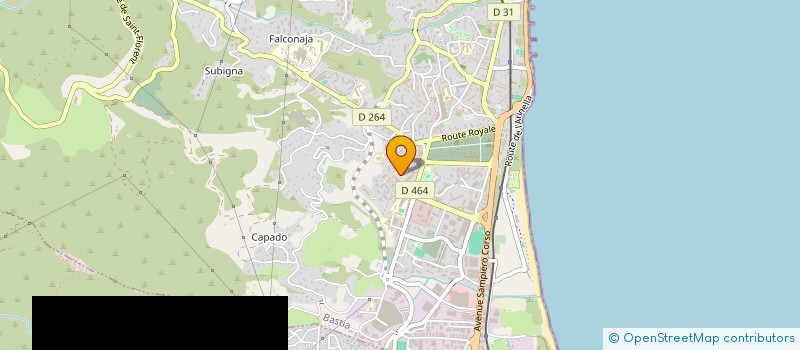 localisation de l'entreprise ASSOCIATION INSULAIRE SPELEOLOGIQUE CORSE à BASTIA