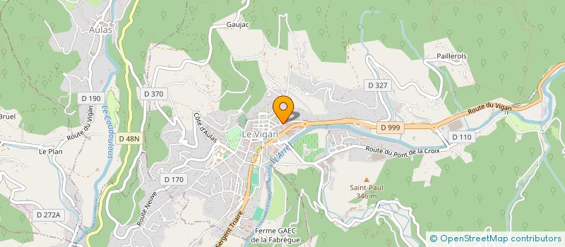 localisation de l'entreprise ASSOCIATION INTER'AIDE  LE VIGAN