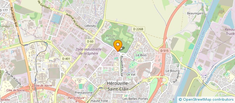 localisation de l'entreprise ASSOCIATION INTER-BOXES HEROUVILLE à HEROUVILLE-SAINT-CLAIR