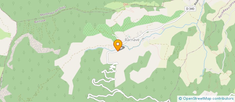 localisation de l'entreprise ASSOCIATION INTER-COMMUNALE DE CHASSE AGREEE DE LA POUSTERLE  BARNAVE