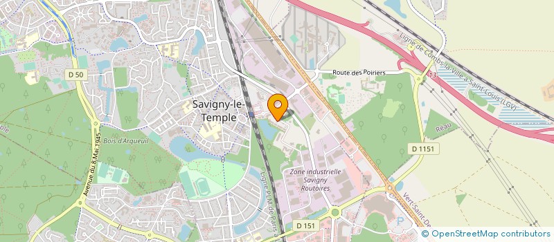 localisation de l'entreprise ASSOCIATION INTER ENTREPRISES DE SENART  SAVIGNY-LE-TEMPLE