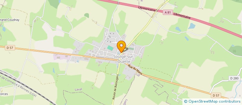 localisation de l'entreprise ASSOCIATION INTER FOYER  SOULGE-SUR-OUETTE