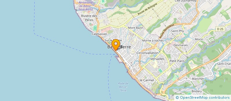 localisation de l'entreprise ASSOCIATION INTER GUADELOUPEEN POUR L'INSERTION à BASSE-TERRE