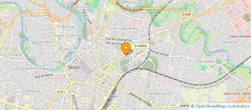 localisation de l'entreprise ASSOCIATION INTER MUTUELLES SPORTS  NIORT