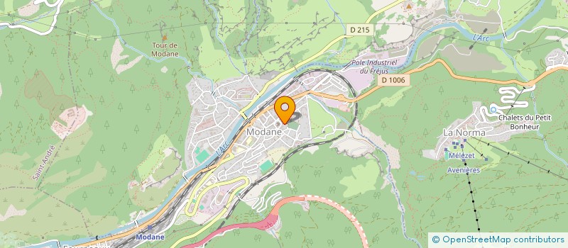 localisation de l'entreprise ASSOCIATION INTER PAROISSIALE MODANE-FOURNEAUX-AUSSOIS  MODANE