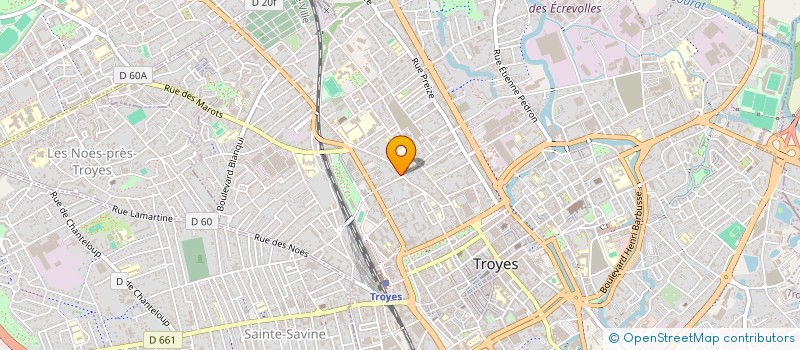 localisation de l'entreprise ASSOCIATION  INTER REGIONALE D ORGANISMES  DE GESTION AGREES  A I R O G A  TROYES