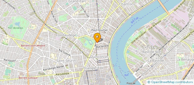 localisation de l'entreprise ASSOCIATION INTER-REGIONALE DES VOLAILLES MAIGRES - AIRVOL à BORDEAUX