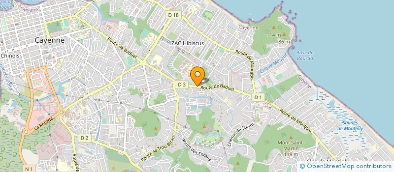 localisation de l'entreprise ASSOCIATION INTER ROUTES 97  CAYENNE