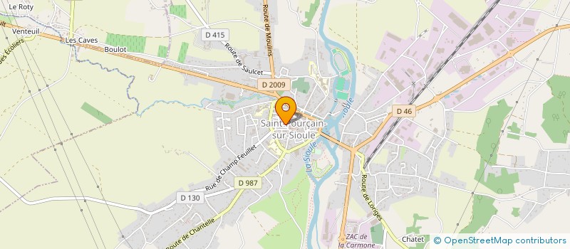 localisation de l'entreprise ASSOCIATION INTERCOMMUNALE D'AIDE A DOMICILE C2M à MONETAY-SUR-ALLIER