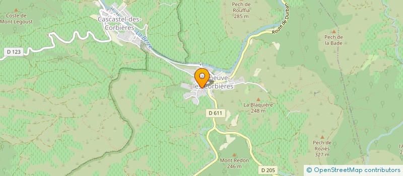 localisation de l'entreprise ASSOCIATION INTERCOMMUNALE DE CHASSE AGREEE DE CIGALET  VILLENEUVE-LES-CORBIERES