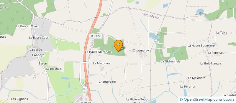 localisation de l'entreprise ASSOCIATION INTERCOMMUNALE DE CHASSE AGREEE DE GUIPRY-LOHEAC  GUIPRY-MESSAC