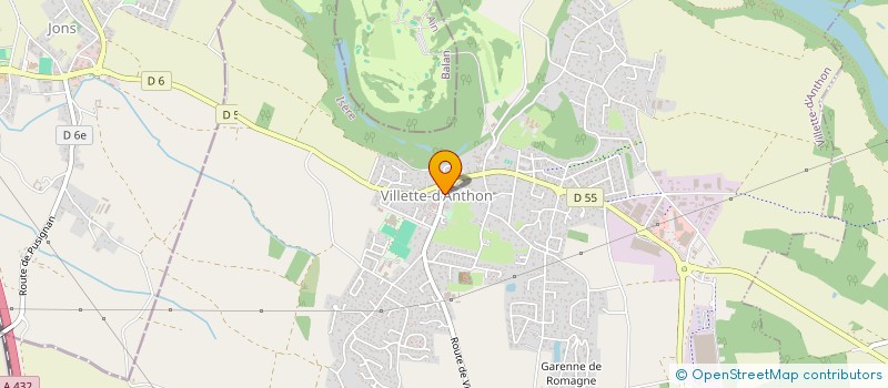 localisation de l'entreprise ASSOCIATION INTERCOMMUNALE DE CHASSE AGREEE DE JANNEYRIAS - VILLETTE D'ANTHON  VILLETTE-D'ANTHON