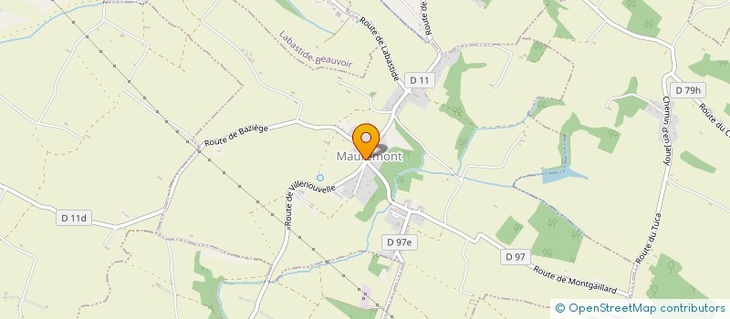 localisation de l'entreprise ASSOCIATION INTERCOMMUNALE DE CHASSE AGREEE DE L'AUTAN ET DU CERS  MAUREMONT