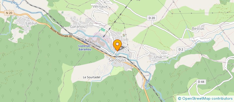 localisation de l'entreprise ASSOCIATION INTERCOMMUNALE DE CHASSE AGREEE DE LORDAT - VERNAUX à LORDAT