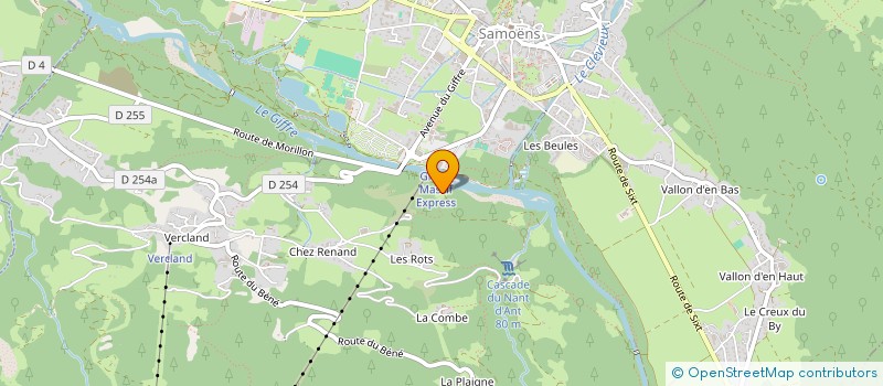 localisation de l'entreprise ASSOCIATION INTERCOMMUNALE DE CHASSE AGREEE DU HAUT-GIFFRE  SAMOENS