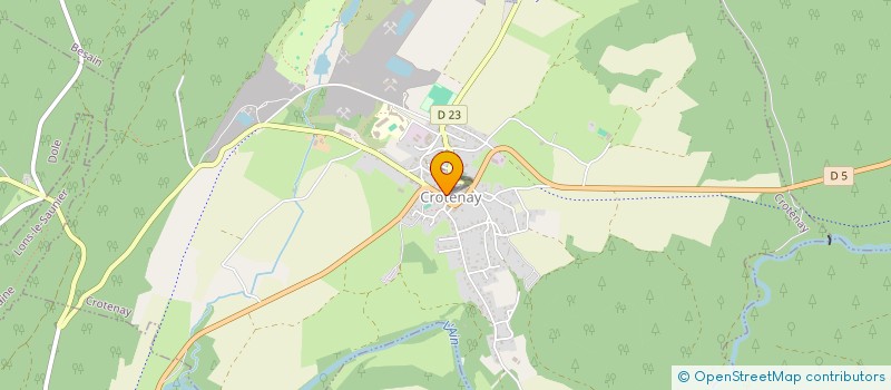 localisation de l'entreprise ASSOCIATION INTERCOMMUNALE DE CHASSE AGREEE FUSIONNEE DE L'HEUTE  CROTENAY