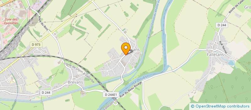 localisation de l'entreprise ASSOCIATION INTERCOMMUNALE DE CHASSE AGREEE FUSIONNEE DU PAYS DOLOIS  GOUX