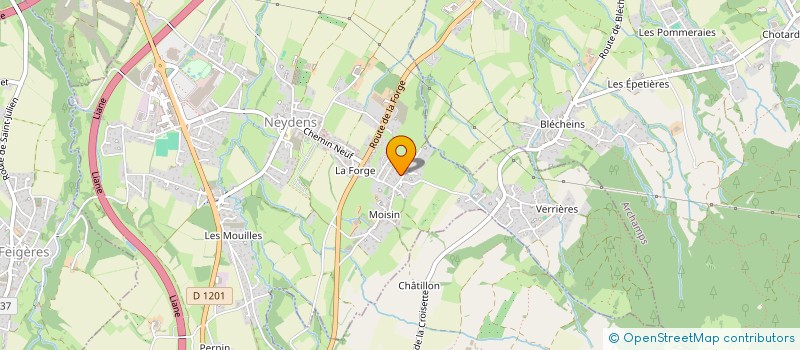 localisation de l'entreprise ASSOCIATION INTERCOMMUNALE DE CHASSE AGREEE 'L'ECHO DU SALEVE'  NEYDENS