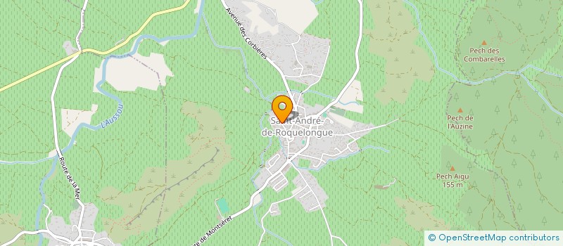 localisation de l'entreprise ASSOCIATION INTERCOMMUNALE DE CHASSE AGREEE LES BRUYERES FU  SAINT-ANDRE-DE-ROQUELONGUE