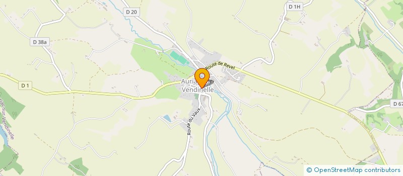 localisation de l'entreprise ASSOCIATION INTERCOMMUNALE DE CHASSE AGREEE PAR FUSION DE AURIAC-LA SALVETAT  AURIAC-SUR-VENDINELLE