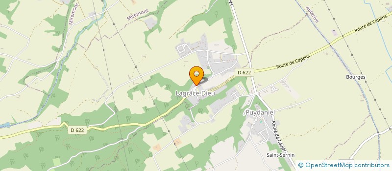 localisation de l'entreprise ASSOCIATION INTERCOMMUNALE DE CHASSE AGREEE PAR FUSION DE  GREPIAC - LABRUYERE DORSA  GREPIAC