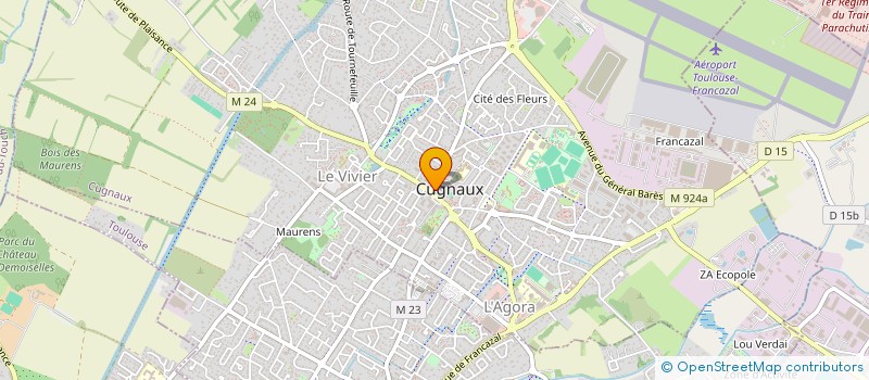 localisation de l'entreprise ASSOCIATION INTERCOMMUNALE DE CHASSE AGREEE PAR FUSION DE LA SAUDRUNE  CUGNAUX