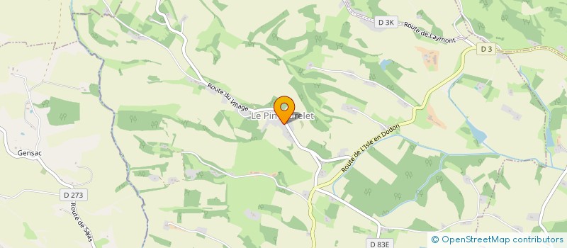 localisation de l'entreprise ASSOCIATION INTERCOMMUNALE DE CHASSE AGREEE PAR FUSION DE SAVERES-LAUTIGNAC  LAUTIGNAC