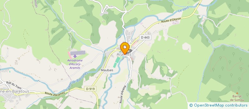 localisation de l'entreprise ASSOCIATION INTERCOMMUNALE DE CHASSE D'ARAMITS  ARAMITS