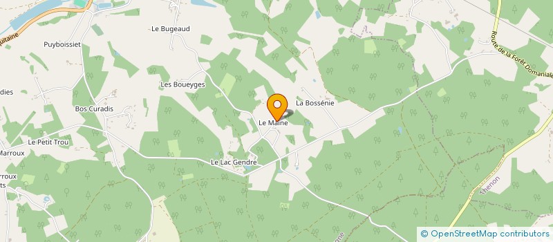 localisation de l'entreprise ASSOCIATION INTERCOMMUNALE DE CHASSE EN FORET DOMANIALE DE BARADE  FOSSEMAGNE