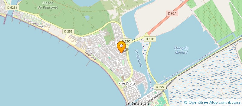 localisation de l'entreprise ASSOCIATION INTERCOMMUNALE DE GESTION CYNEGETIQUE TERRE DE CAMARGUE  LE GRAU-DU-ROI