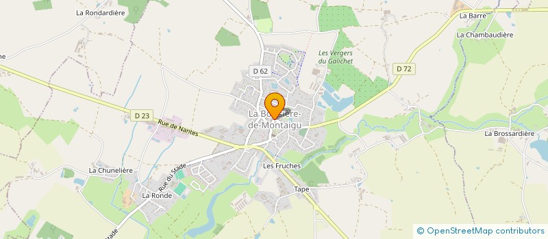 localisation de l'entreprise ASSOCIATION INTERCOMMUNALE DES CHAMPS DE PIERRE à LA BOISSIERE-DE-MONTAIGU