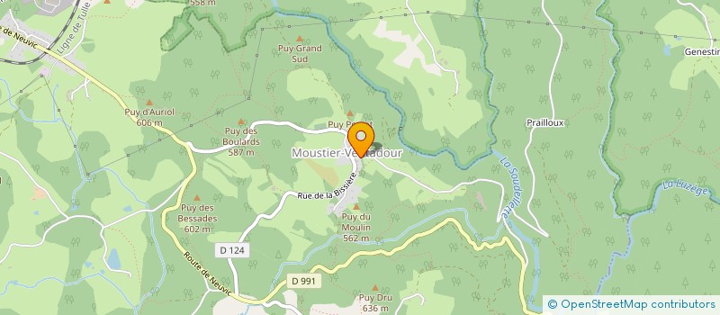 localisation de l'entreprise ASSOCIATION INTERCOMMUNALE DES PARENTS D'ELEVES DE DARNETZ-SOUDEILLES-MOUSTIER VENTADOUR  SOUDEILLES