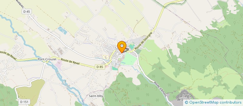 localisation de l'entreprise ASSOCIATION INTERCOMMUNALE DES PG/AC/INDO/CATM/OPEX/STO ET VEUVES  SOREZE