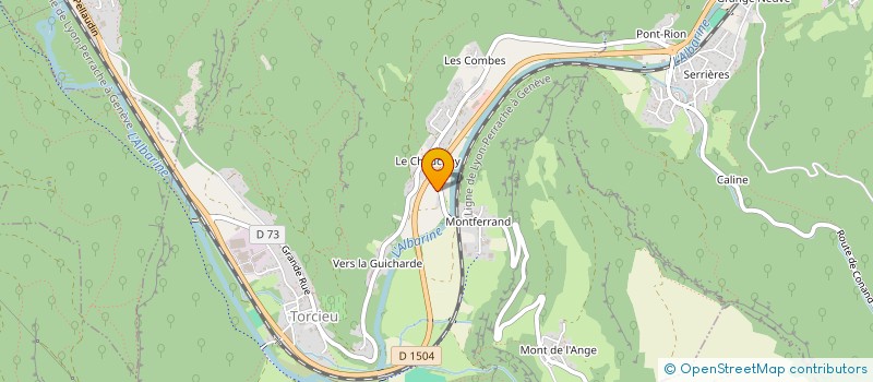 localisation de l'entreprise ASSOCIATION INTERCOMMUNALE MEMOIRE ET AVENIR-VALLE DE L'ALBARINE  SAINT-RAMBERT-EN-BUGEY